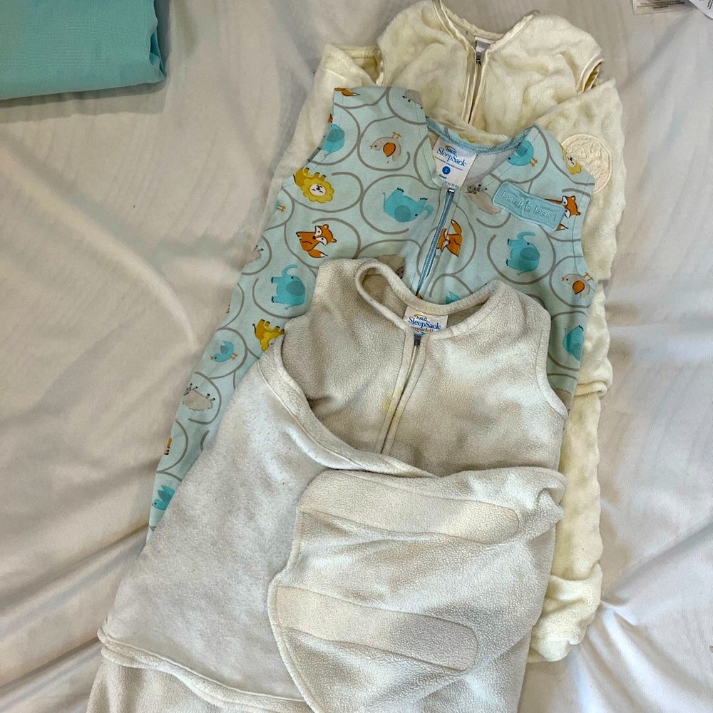 3 Halo Sleep Sacks- size NB (up to 12 lbs.)